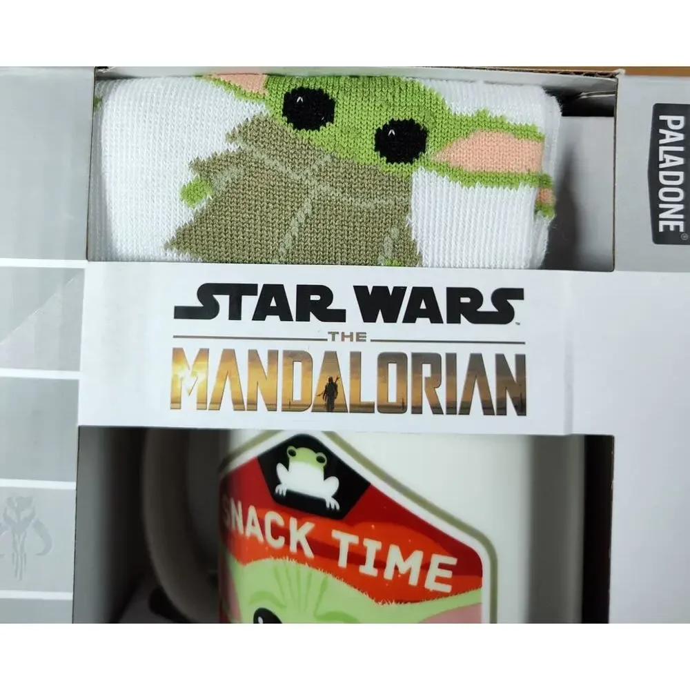 Star Wars The Mandalorian, Baby Yoda Grogu, The Child Mug & Socks Set Snack Time